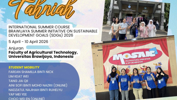 Mobiliti Antarabangsa Pelajar FSMP UMS: Penyertaan dalam International Summer Course SDGs 2026